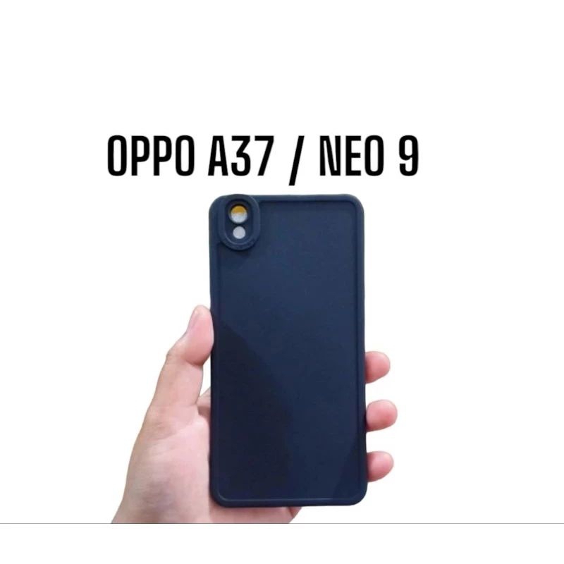 SLICON/CASE FULL BLACK OPPO A37 /NOE 9 TPU CANDY CASE PRO PELINDUNG CAMERA HITAM POLOS