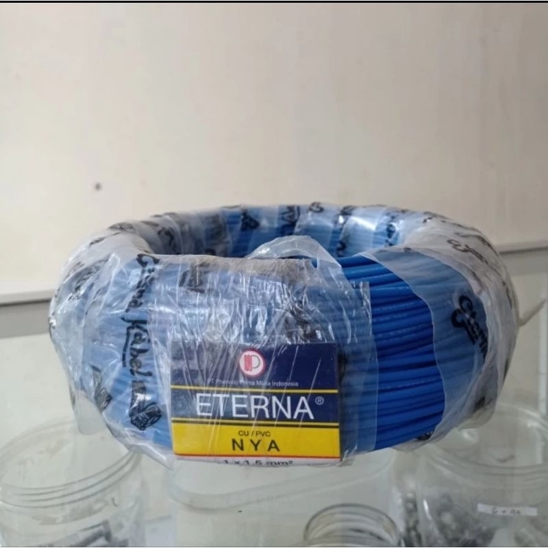 kabel eterna tembaga NYA 1x1.5 100 mtr