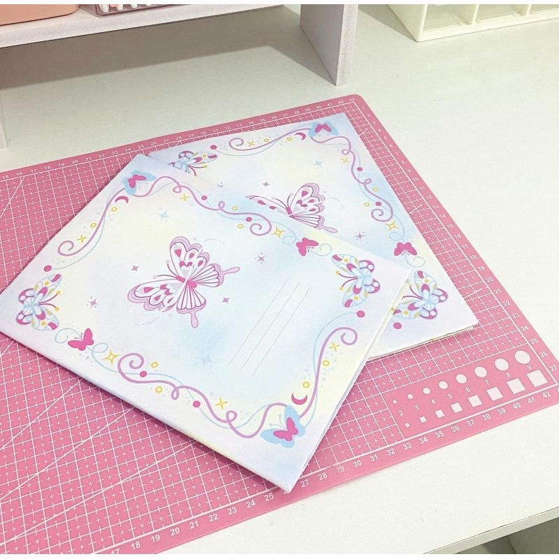 

SAMPUL BUKU BUTTERFLY PASTEL AESTHETIC HANDMADE