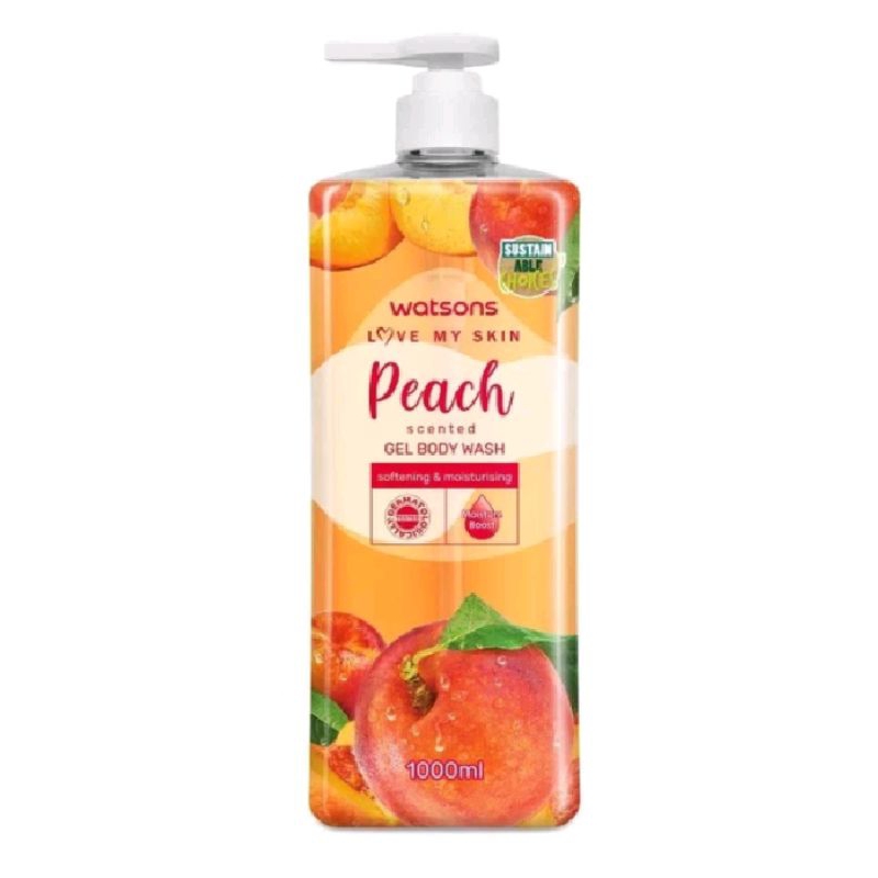 Watson Body Wash Peach 1000ml