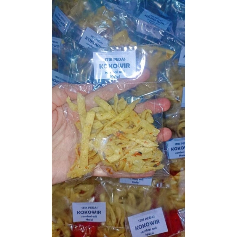 

stik pedas keripik pedas sambal asli cabe asli nagih enak lezat stik pedas camilan