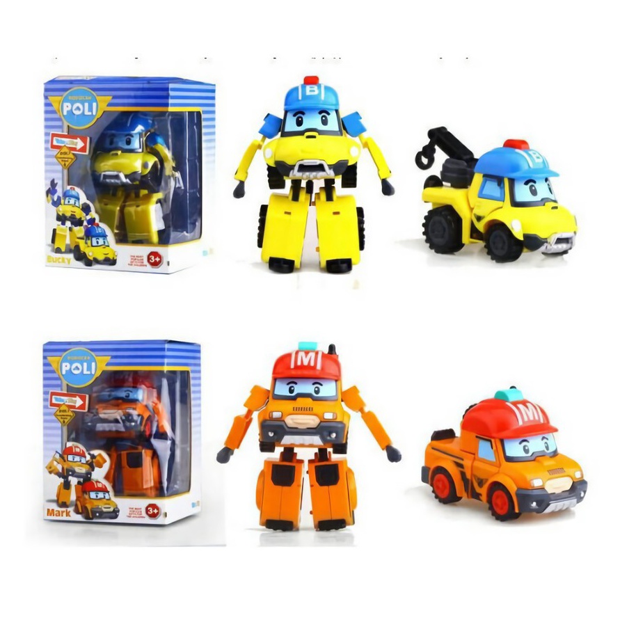 SUPER mainan action figure robocar poli bucky action pack bisa transform IG