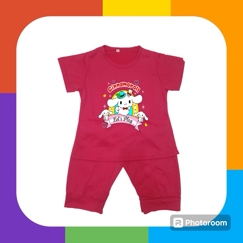STELAN  VIRAL CINAMOROL/BAJU ANAK CEWEK/BAJU ANAK PEREMPUAN/STELAN ANAK CEWEK/BAJU ANAK UMUR 2-8 TAH