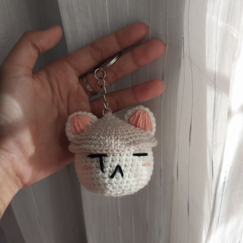 Amigurumi Keychain Daechwita Suga BTS | Gantungan Kunci BTS Suga Daechwita