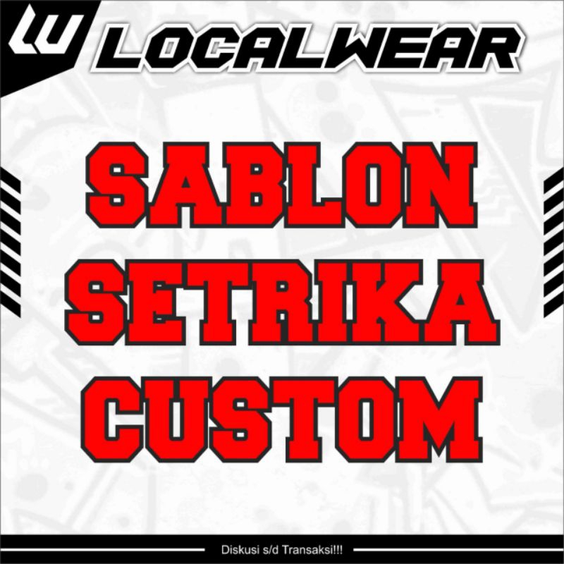 Sablon Setrika/Sablon DTF Custom