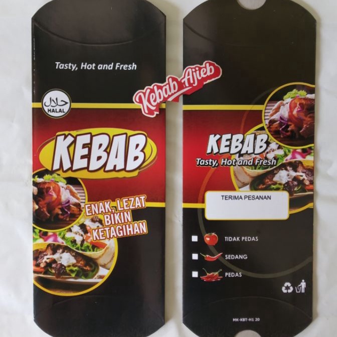 

HJ6 Dus Kecil Kemasan Kebab 5pcs Full Colour