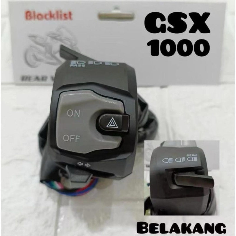 Saklar Kiri GSX 1000 Saklar Holder Kiri Plus Hazard Dim Model GSX 1000 Universal