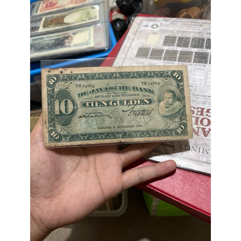 Uang Kuno 10 Coen Penjajahan belanda