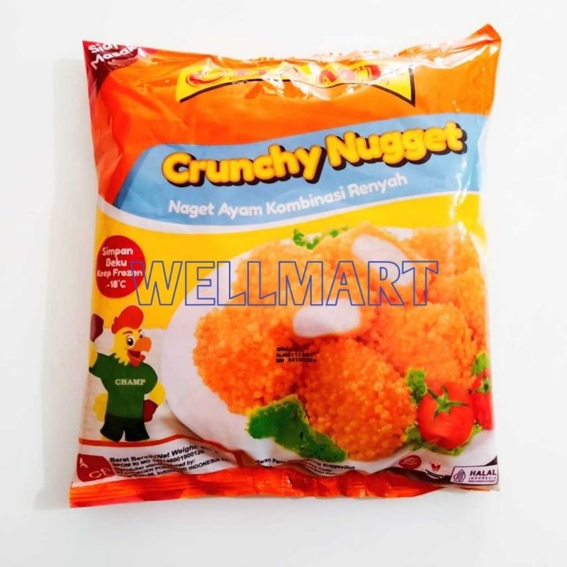 

Champ Crunchy Nugget 450g Naget Ayam Renyah Chicken Nugget