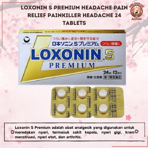 Loxonin S Premium Headache Pain Relief Painkiller Headache 24 Tablets Daiichi Sankyo loxoprofen