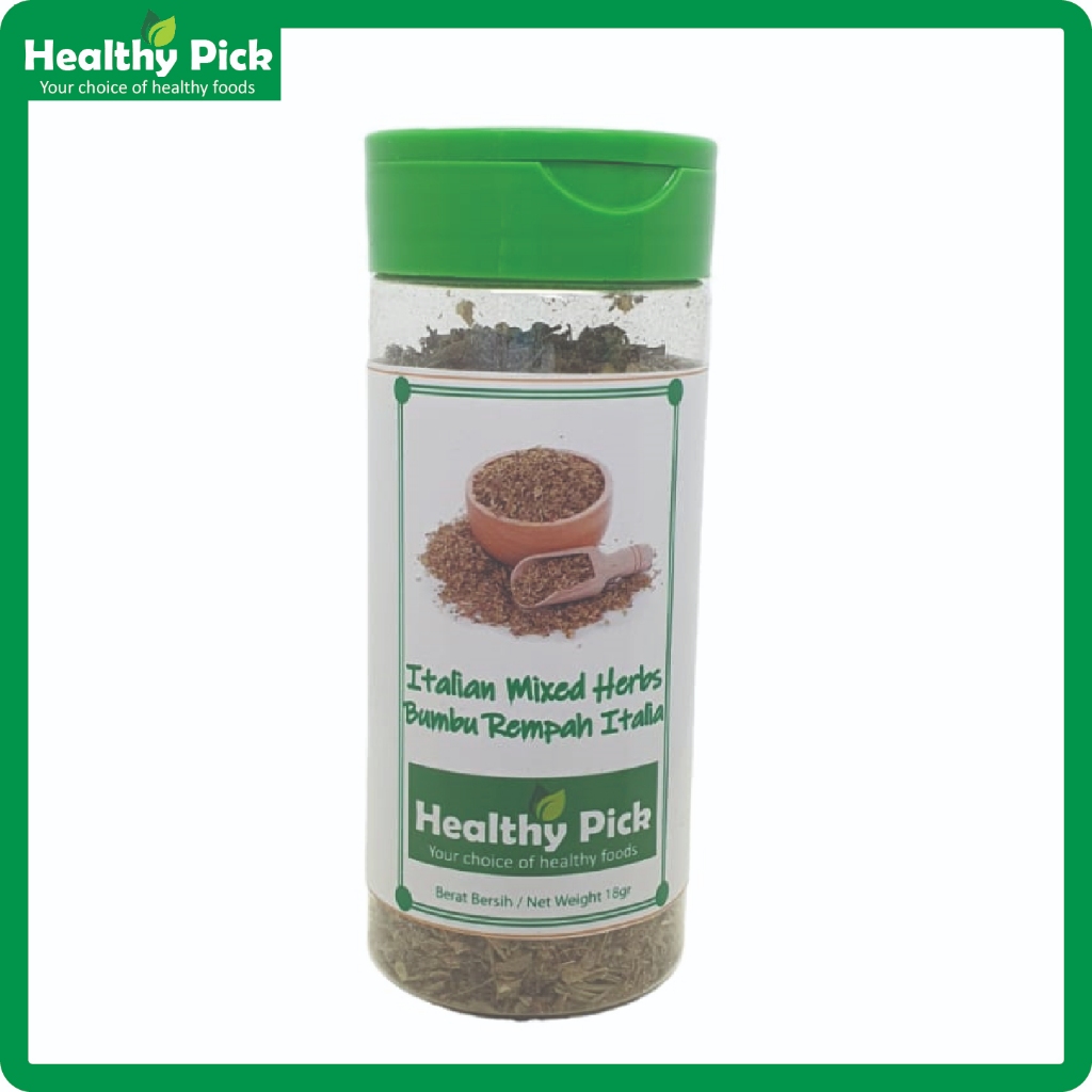 

Italian Mixed Herbs Botol (Bumbu Rempah Italian) 18gr - Healthy Pick