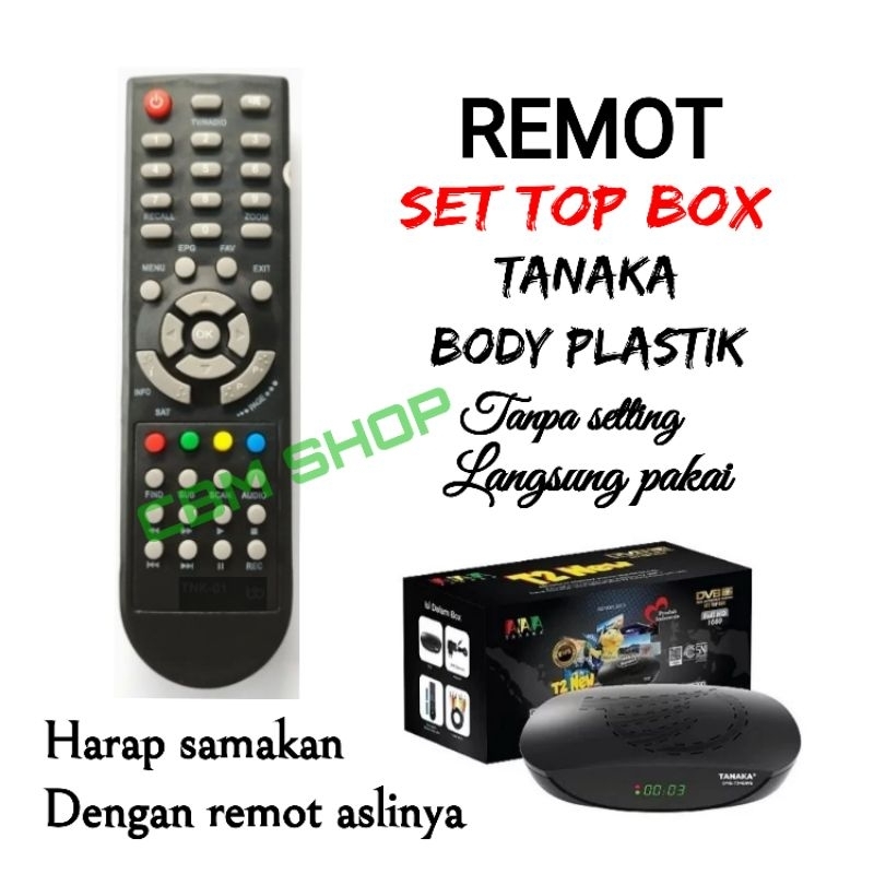 REMOTE REMOT STB TANAKA T2 NEW TANAKA BODY PLASTIK