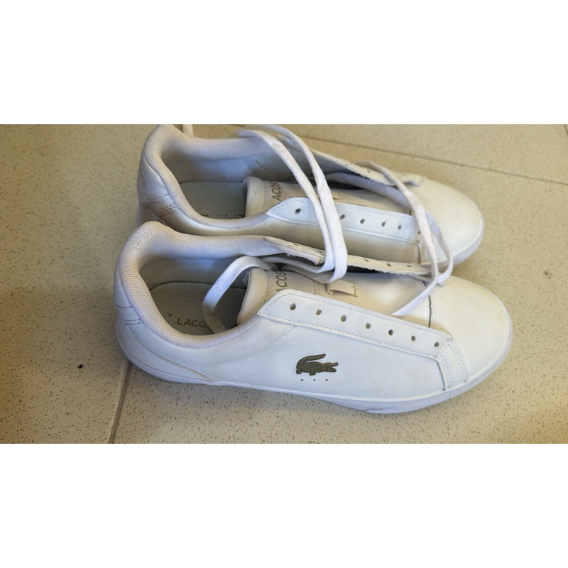jual sepatu snaker PL Original Lacoste warna putih