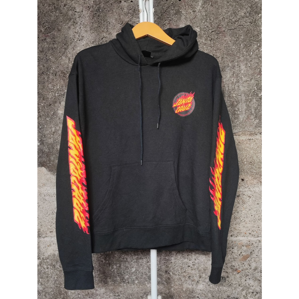 HOODIE SANTA CRUZ FLAME SKATEBOARDING ORIGINAL SECOND