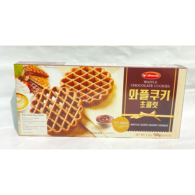 

Kokola Montego Gold Double Choco Cookies, Matcha, and Waffle Cookies Halal Local Import