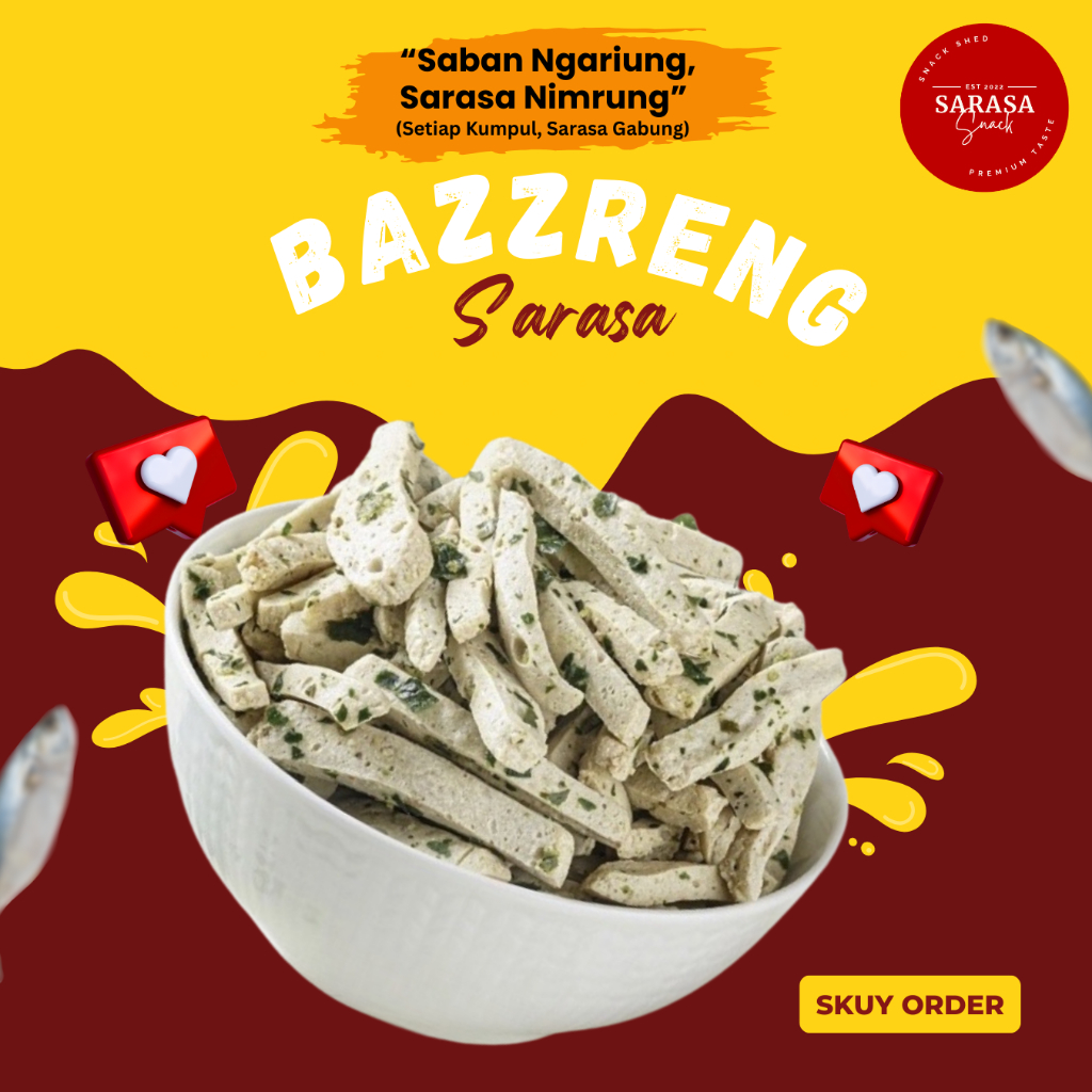 

Sarasa Snack Basreng Original Gurih Enak Extra Daun jeruk 150 Gram