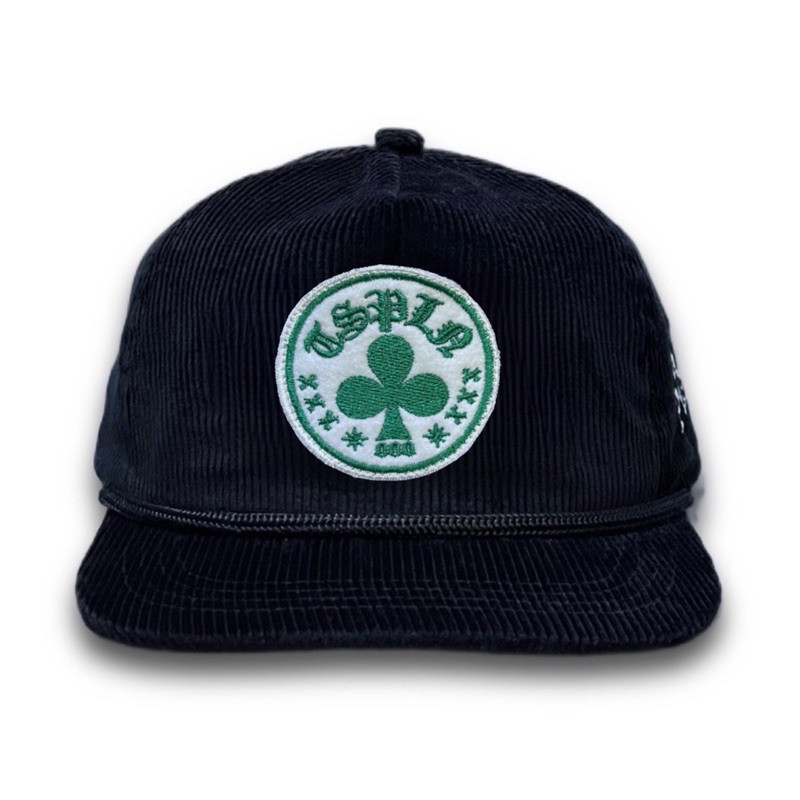 FAST DELIVERY Topi Pria Rope Hat Corduroy Black Curly Thisplan