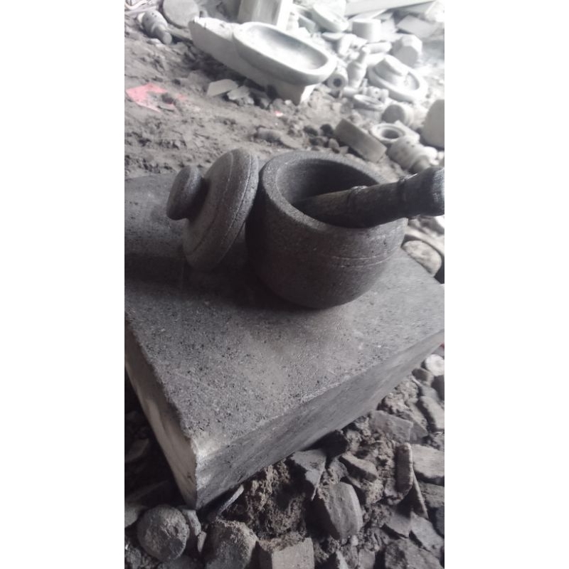 lumpang mini tutup 10cm