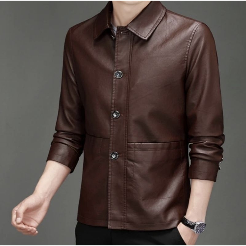 Jaket Jas Kulit Domba Pria Asli Garut 100% Original