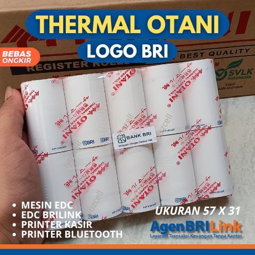 

PROMO!!! KERTAS THERMAL EDC LOGO BRI