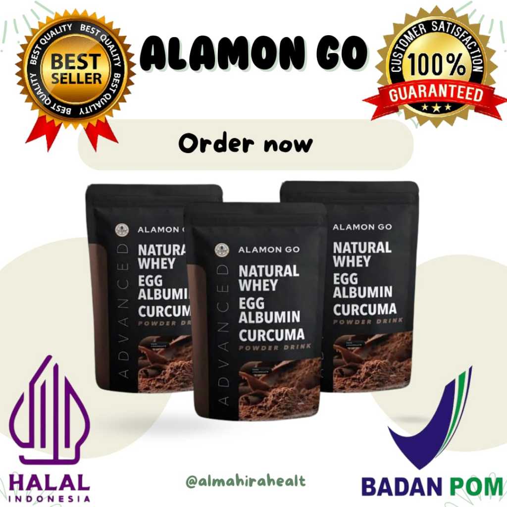 

Ready Paket 3 (Alamon Go) Minuman Susu Penambah Berat Badan - [Temulawak-Natural Whey-Egg Albumin]