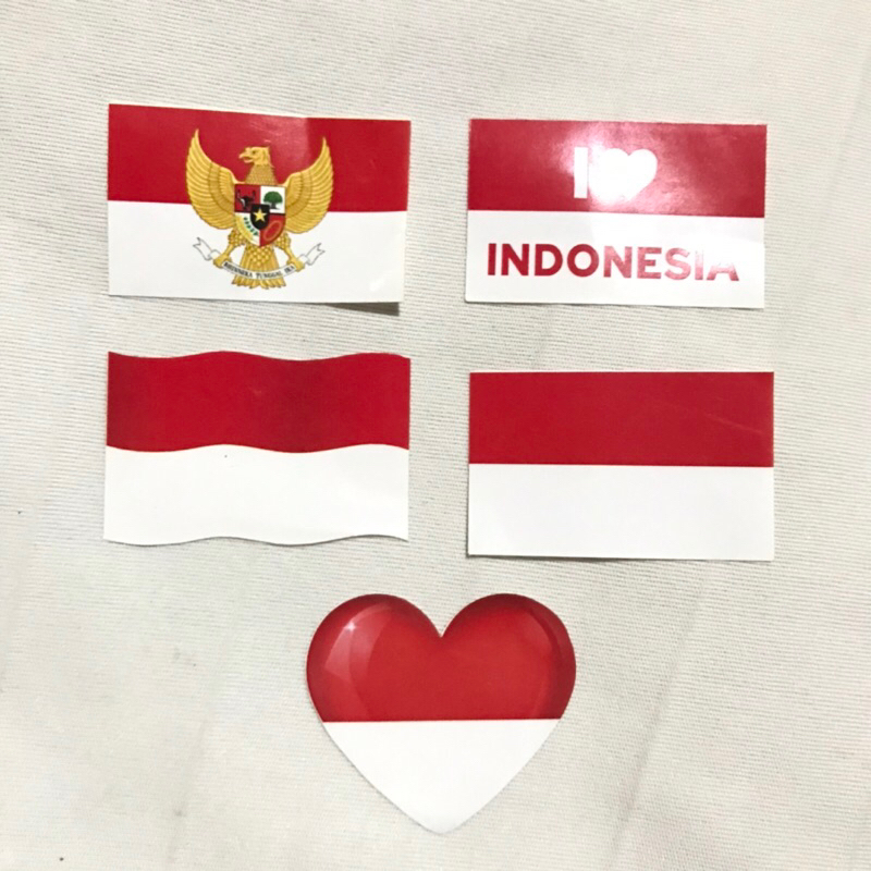 

[15pcs] Stiker Pipi Waterproof Merah Putih / Sticker Baju 17 Agustus Kemerdekaan Hut RI Dirgahayu