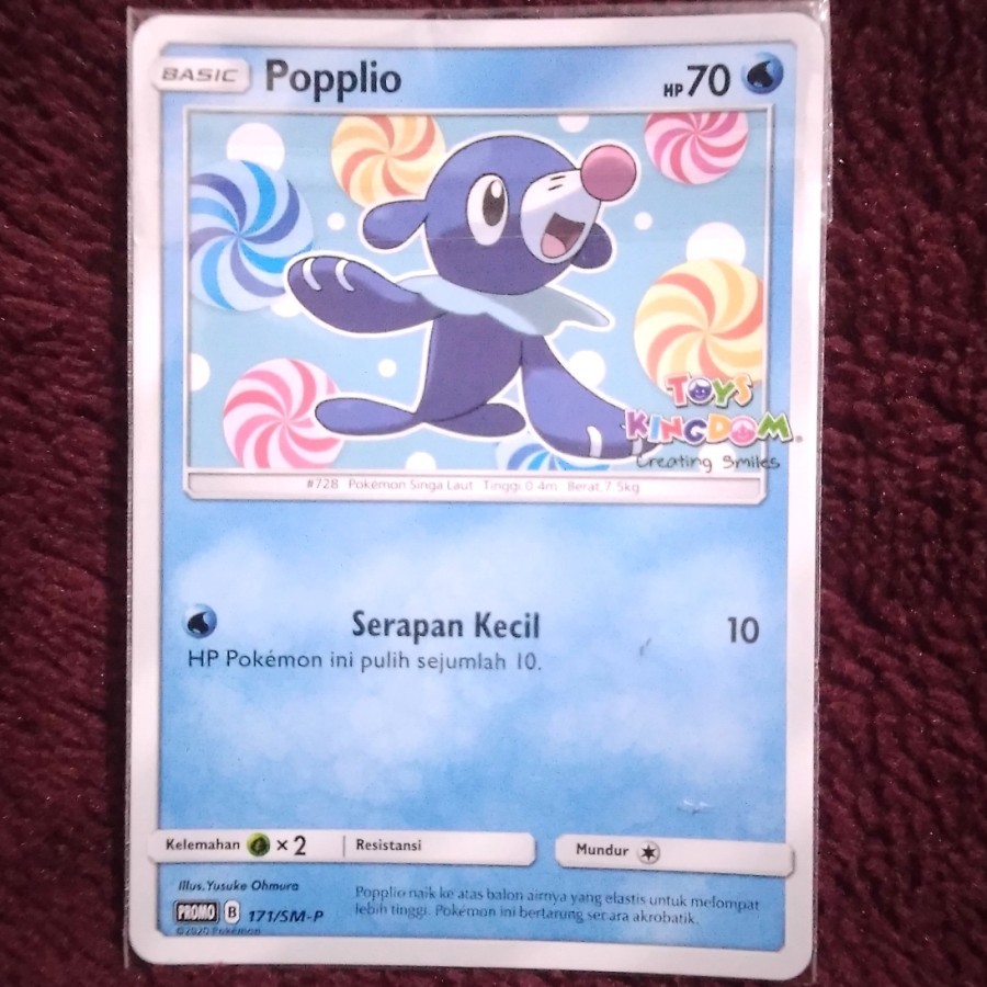 Popplio Promo Toys Kingdom 171/SM-P - Pokemon TCG Indonesia