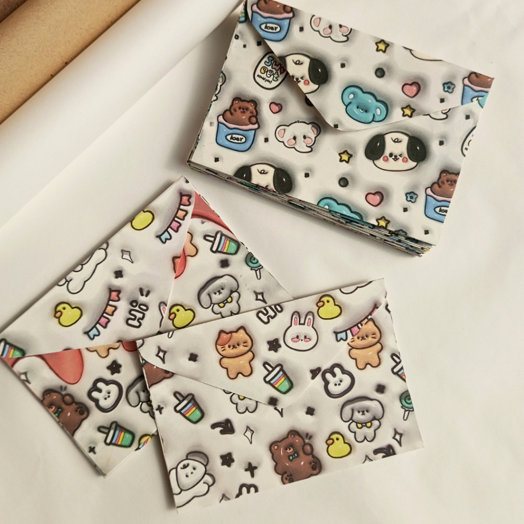 

AMPLOP MOTIF LUCU 13.5 X 9 CM | AMPLOP AESTETIC |AMPLOP UANG |AMPLOP MOTIF BONEKA| AMPLOP SERBAGUNA UNTUK UCAPAN