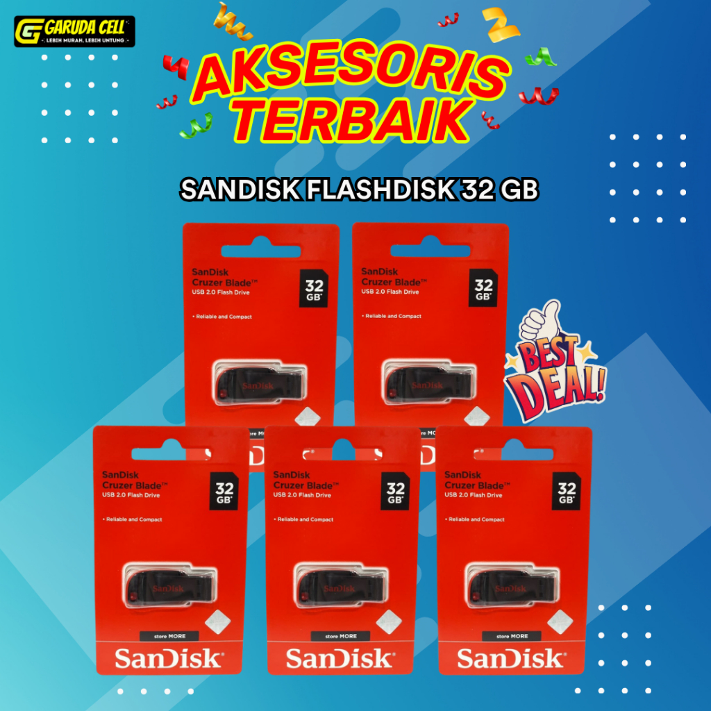 FLASDISK SANDISK CRUZER BLADE 32GB