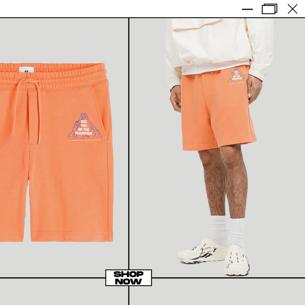 Shortpants Reguler Fit Shorts Celana Pendek Pria Orange