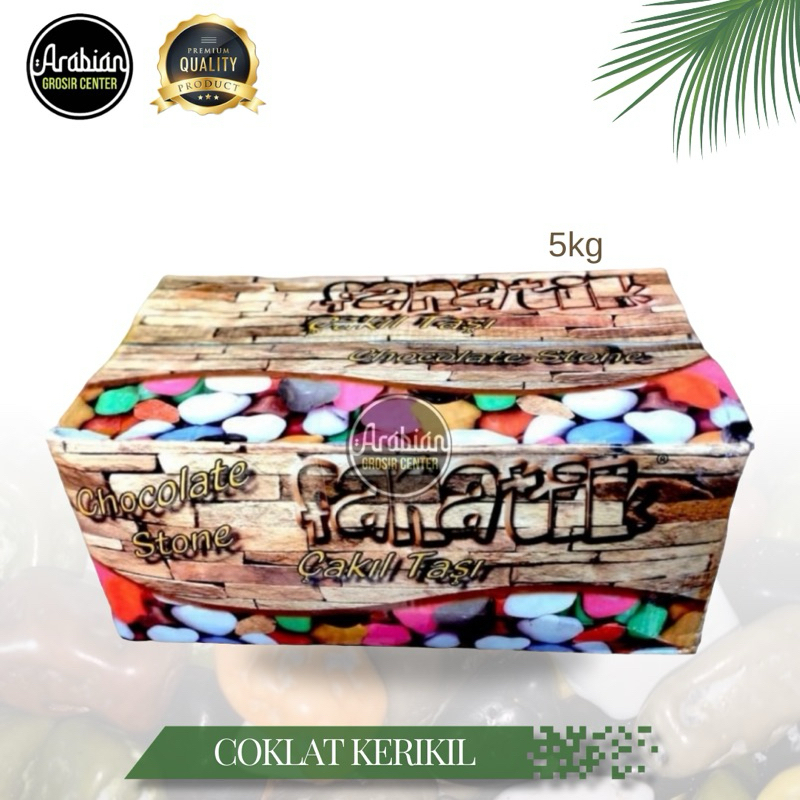 

Coklat Kerikil Turki Fanatik Premium 5kg Coklat Batu Arab Stone Chocolate ROCK Oleh Oleh Haji Umroh