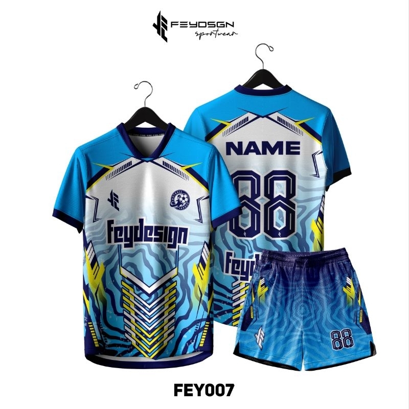 Jersey Futsal Full Printing Bebas Custom Design ( BISA SATUAN)