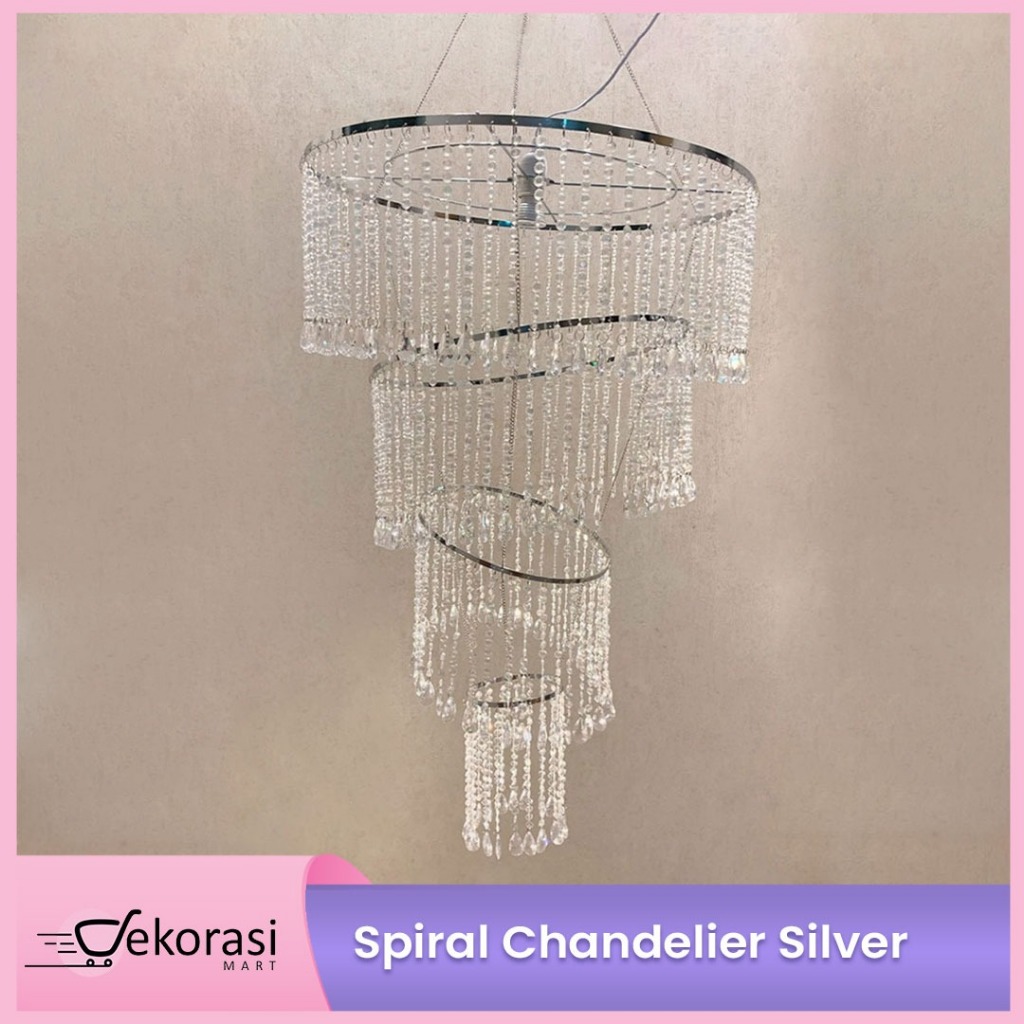 Spiral Chandelier / lampu gantung spiral / lampu dekorasi/dekorasi pesta/dekorasi pernikahan/lampu g