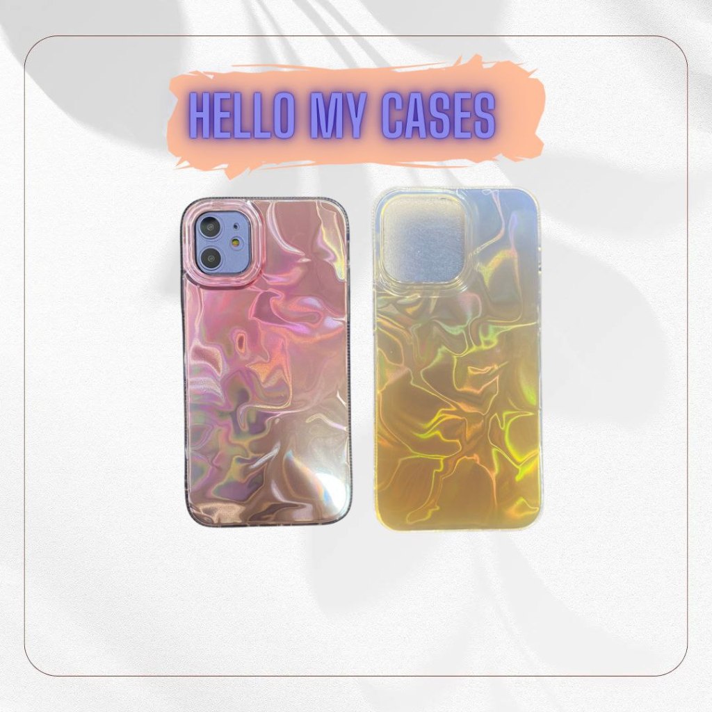 IPHONE Case Gradasi Air SoftCase Silikon Hologram For Iphone 11/ 15 Pro Max