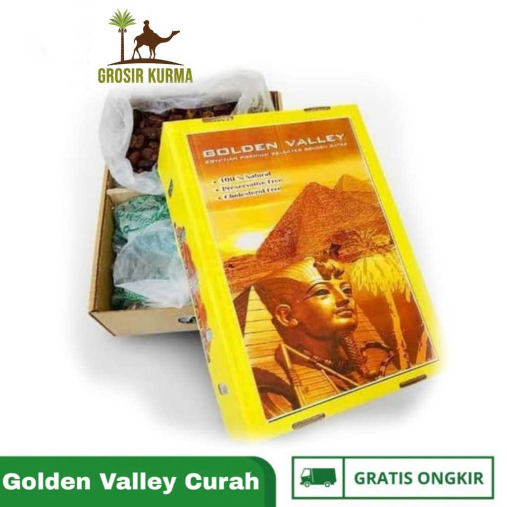 

Kurma Mesir Golden Valley Curah Basah Gollden valay / Premium