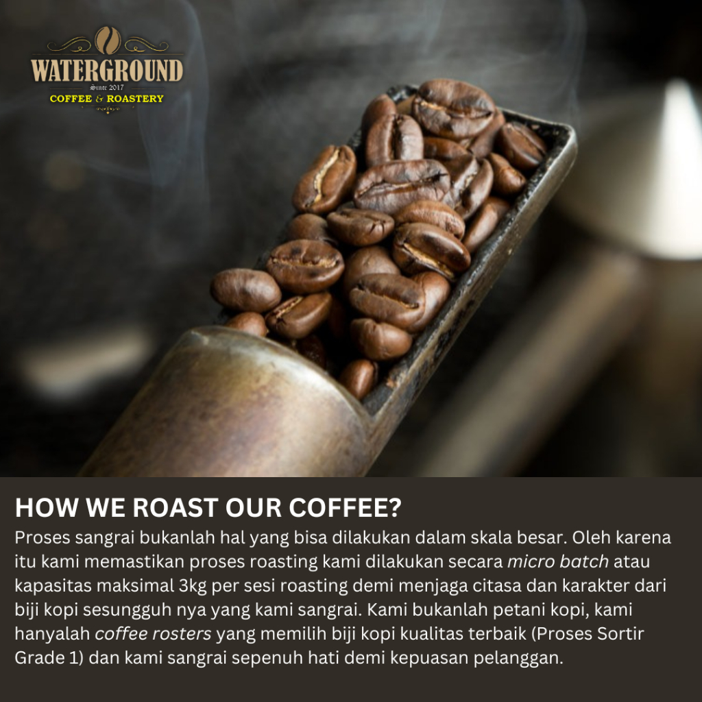 

PROMO Waterground Coffee Kopi Arabika Aceh Gayo Biji Kopi 1 Single gin, GR