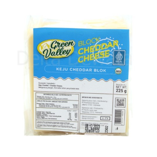 

GREEN VALLEY BLOCK CHEDDAR CHEESE 225GR