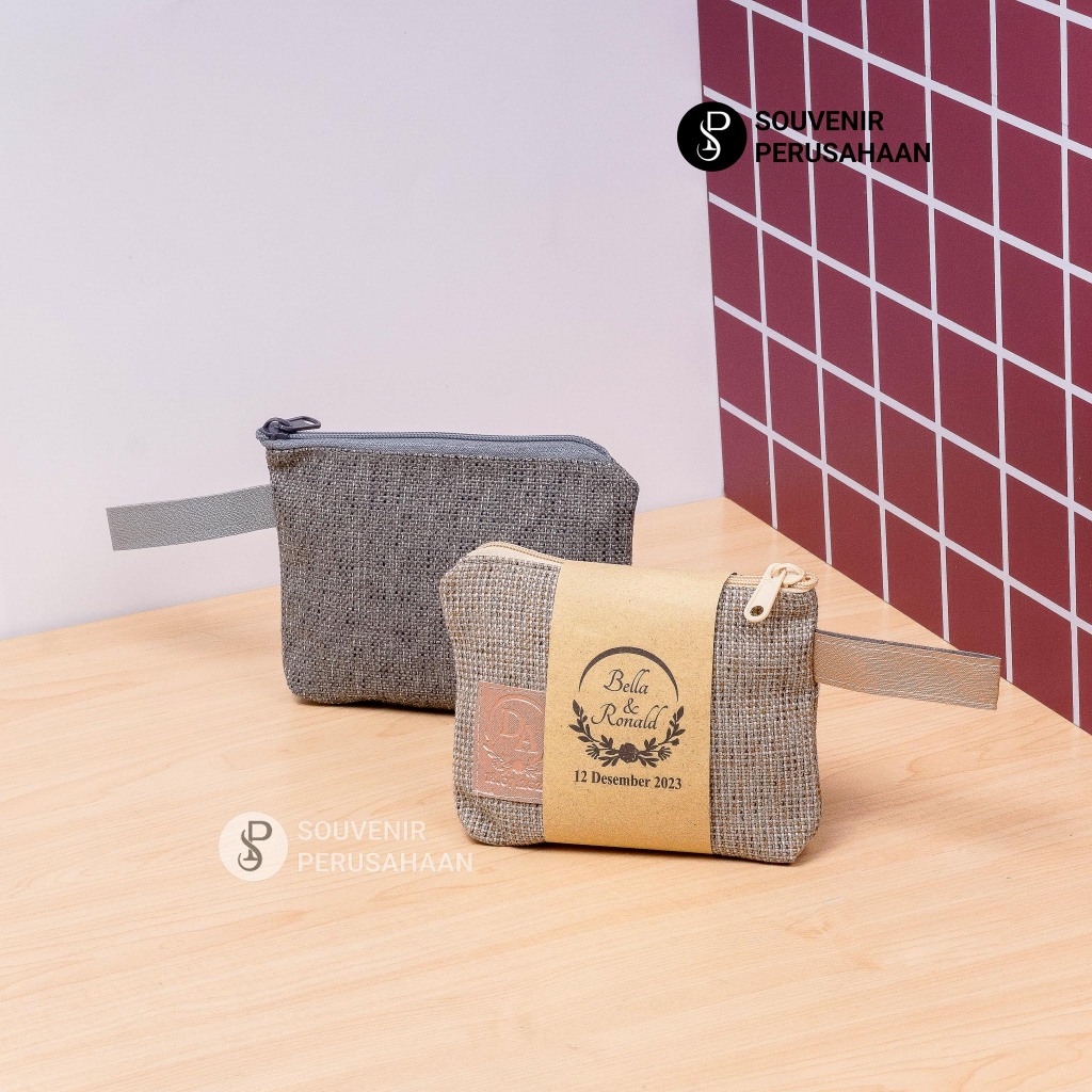 Souvenir Perusahaan pouch kapal gail besar kecil dompet souvenir pernikahan dompet unik murah bahan 