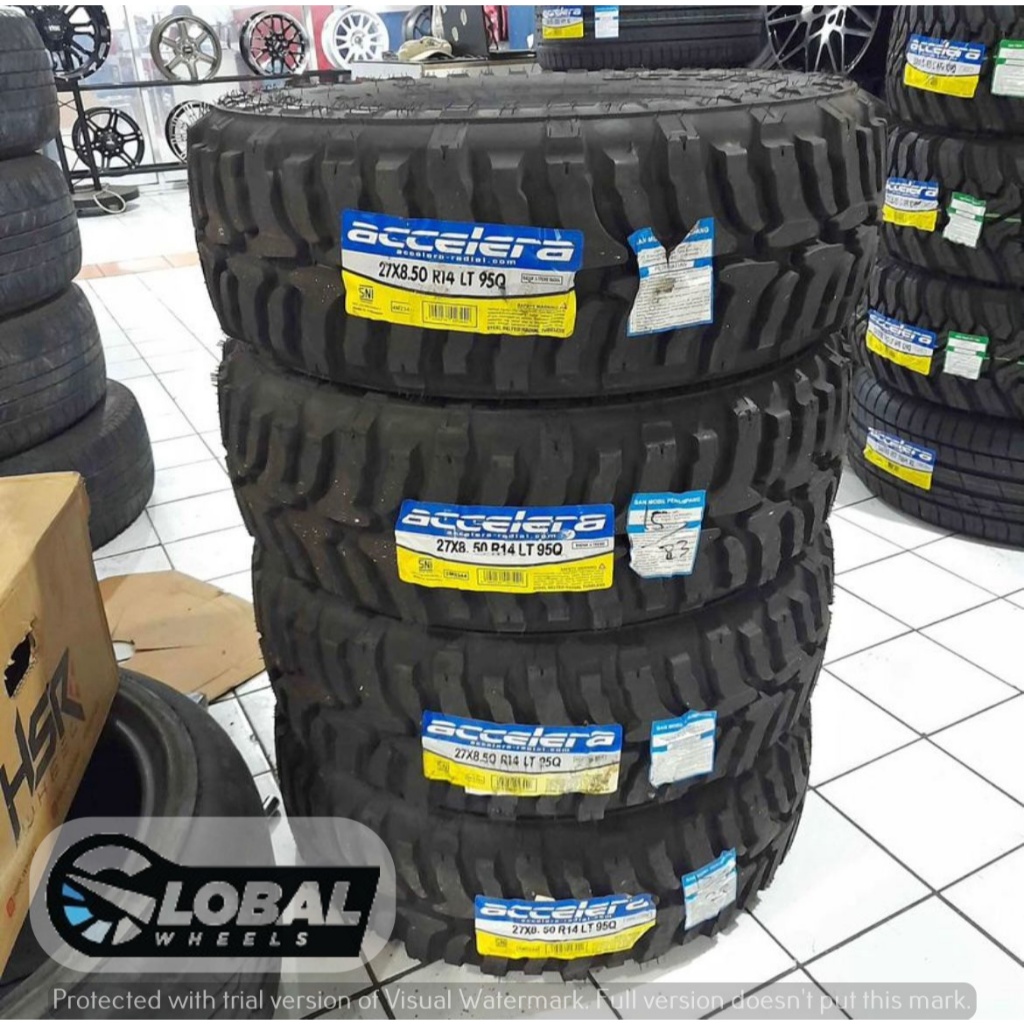 Ban accelera ukuran 27 8,5 R14 badak extreme |ban offroad mobil ring 14 tubles