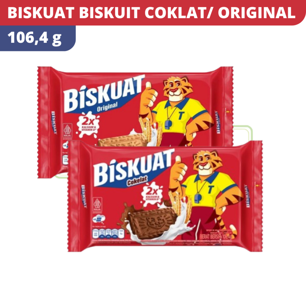 

BISKUAT BISKUIT ORIGINAL/ COKLAT 106,4GR