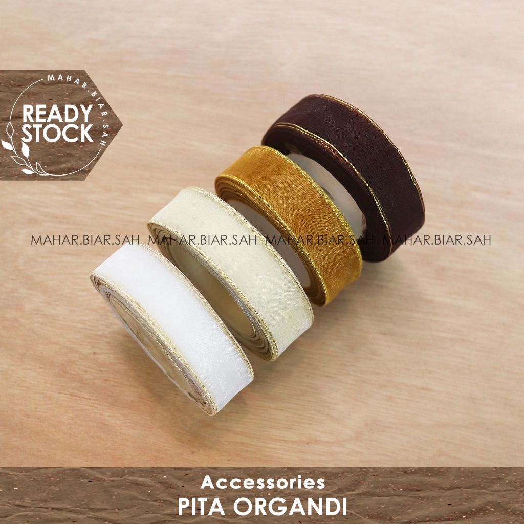 

RS 1 Roll Pita Organdi LIST EMAS 2 cm / 3/4inch