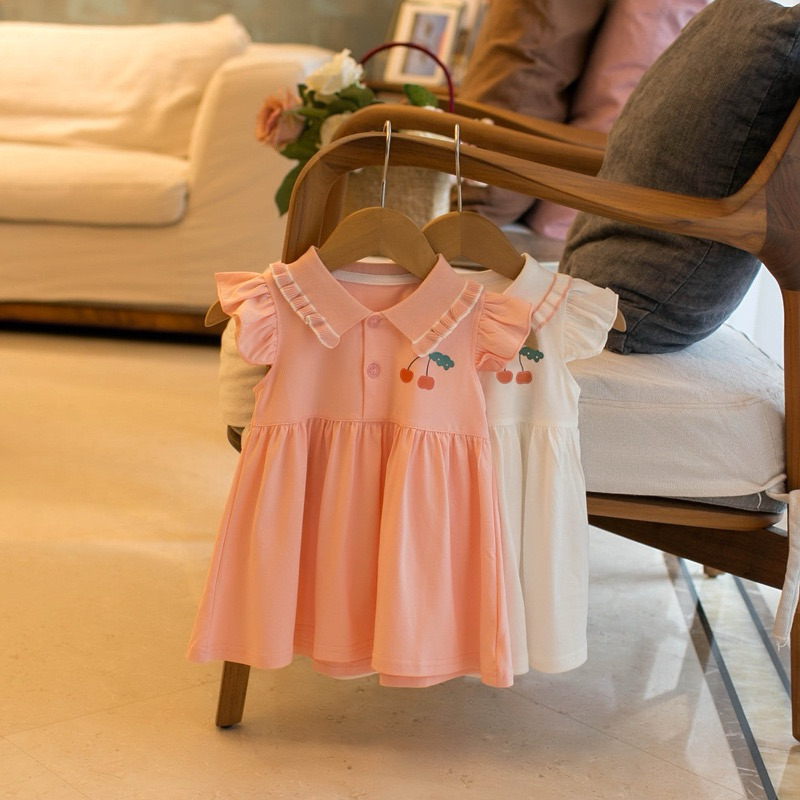 Cherry Dress/ Dress Anak Perempuan/ Dress Polo Anak Perempuan