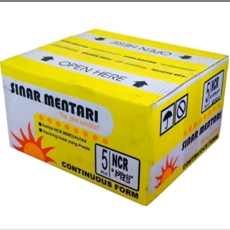 

KERTAS CONTINUOUS FORM SINAR MENTARI NCR 5 PLY PRS UK 9,5 X 11 (DIBAGI 2)