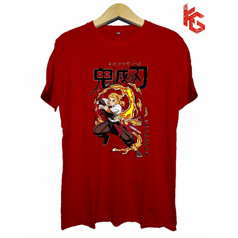 KG KAOS T-SHIRT ANIME DEMON SLAYER - RENGOKU