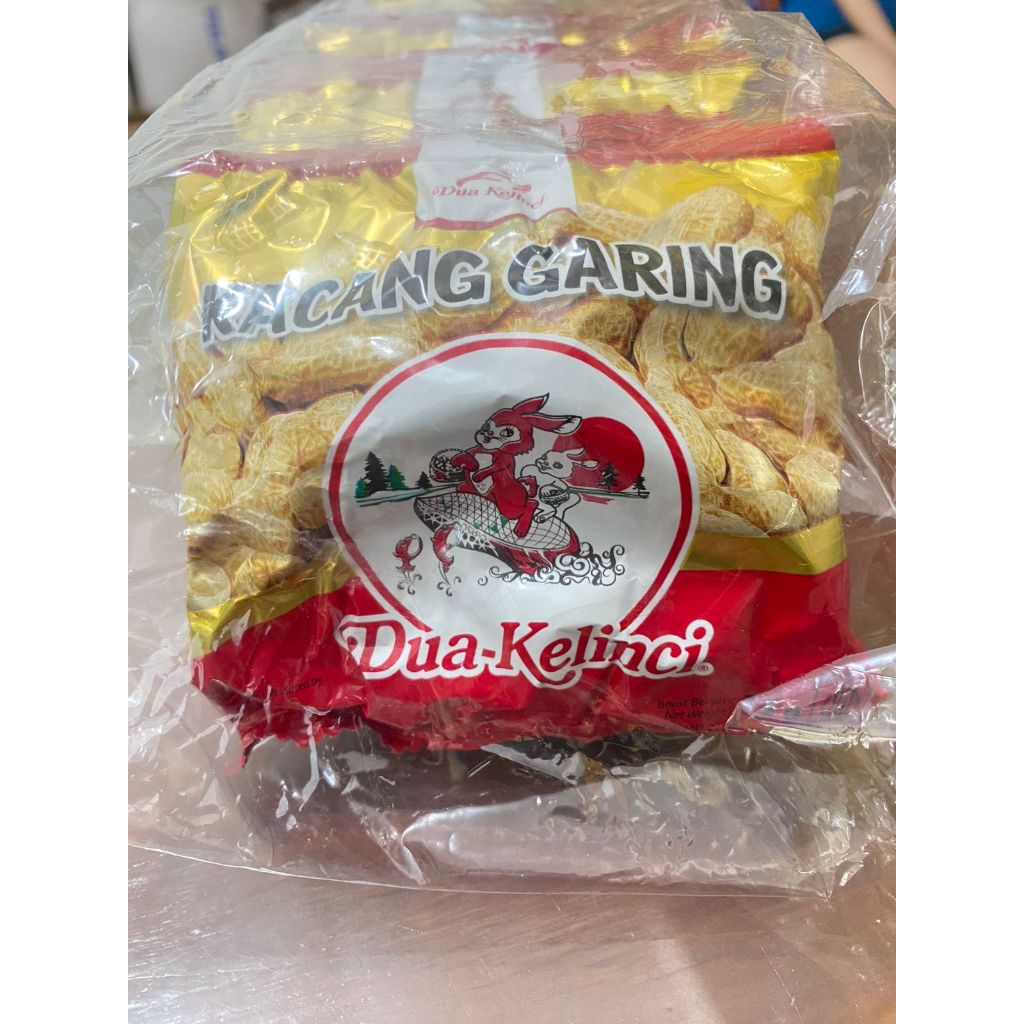 

Kacang Kulit Dua Kelinci 1 Pack 10 Bks @13gram