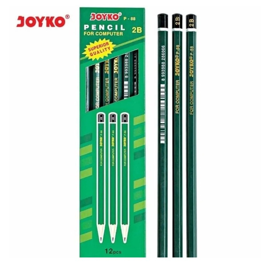 

Pencil / Pensil Joyko P-88 / 2B / 1 BOX 12 PCS / 1 lusin isi 12