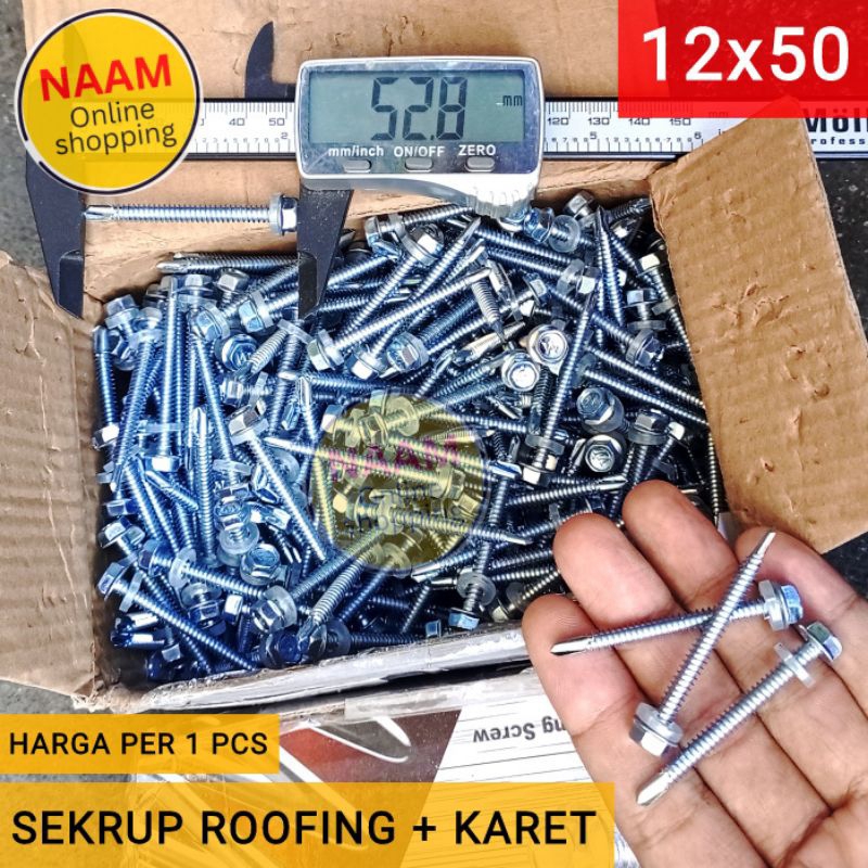 (12X50) BAUT ROOFING / SEKRUP ROOFING 12X50 - BAUT SKRUP ATAP BAJA RINGAN / SEKRUP ATAP BAJA RINGAN 