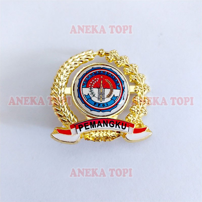 Pin Logo PPDI Pemangku Pin Bros Pemangku PPDI Model Padi Kapas - Aneka Topi