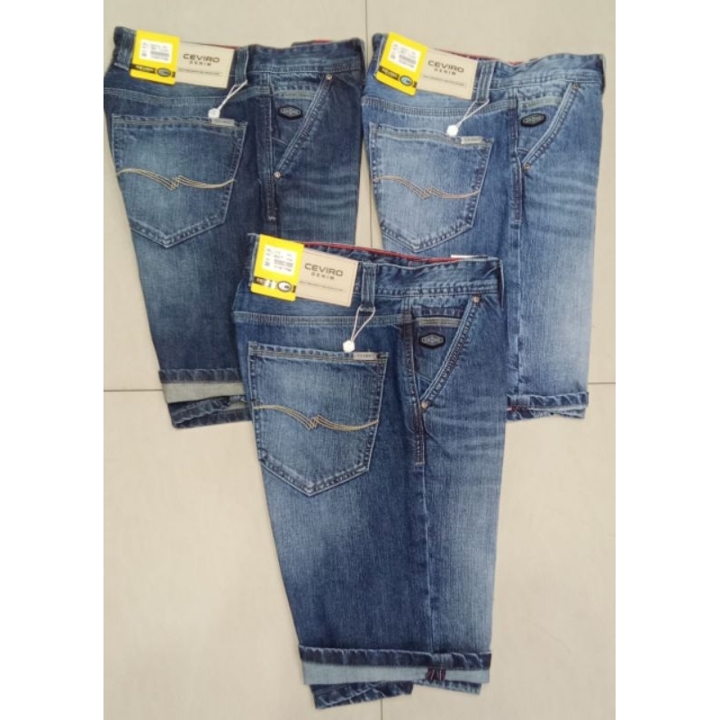 CELANA JEANS CEVIRO CO PENDEK PREMIUM