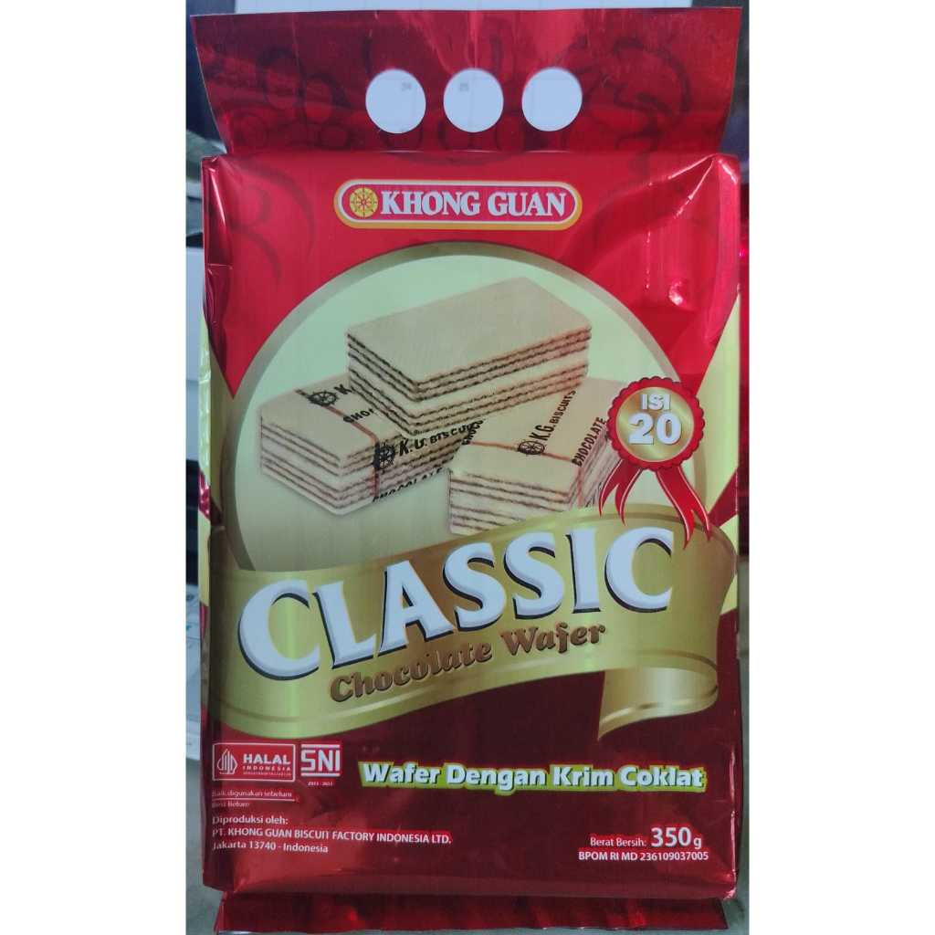 

Khong Guan Classic Wafer isi 20, 350gr